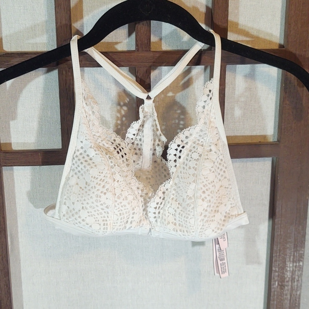 Victoria's Secret Lace Bralette White Sz XS